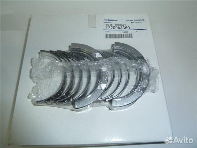 Вкладыши коленвала 12209AA360 subaru