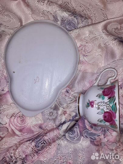 Чайная пара фарфоровая производство дулево