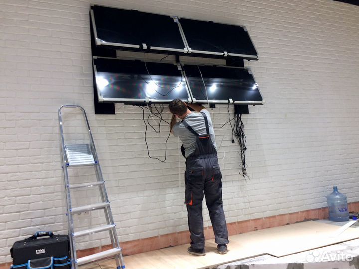 Монтаж и калибровка видеостен и проекторов