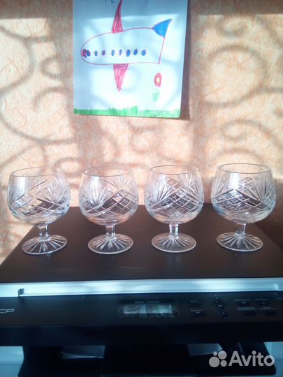 Фужеры хрустальные СССР