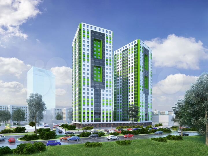 2-к. квартира, 59,3 м², 1/25 эт.