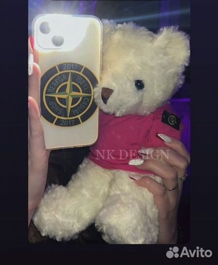 Белый мишка stone island