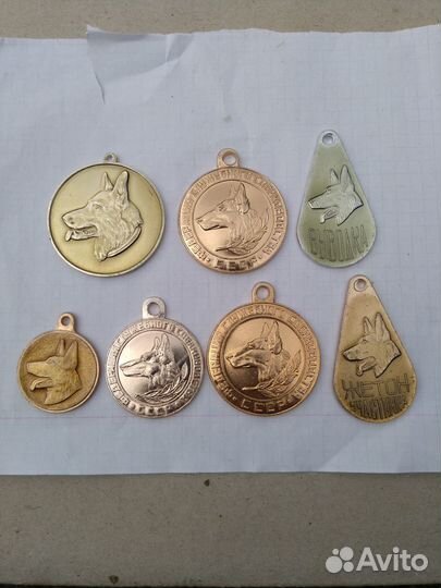 Жетоны выставок собак СССР