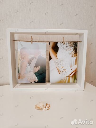 Рамка для фото интерьерная из дерева