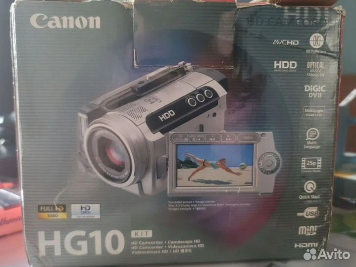 Видеокамера canon hg10