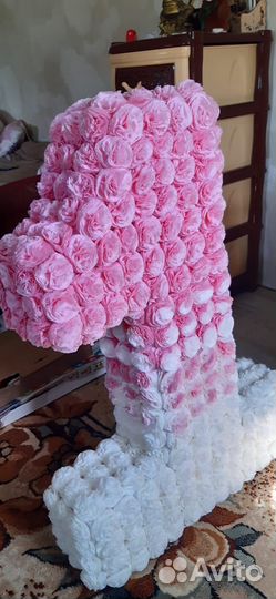 Цифра один для девочек на год