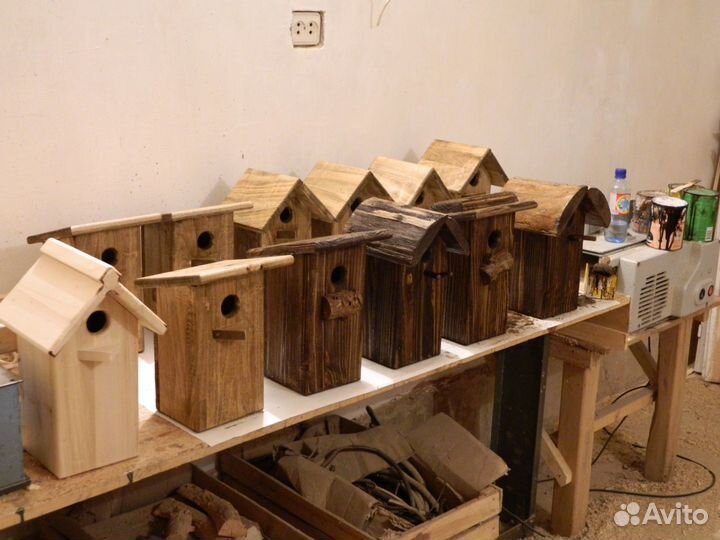 Скворечники, кормушки и другие изделия из дерева