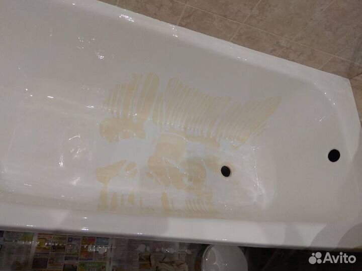 Акрилом. Реставрация ванн служит 20 лет