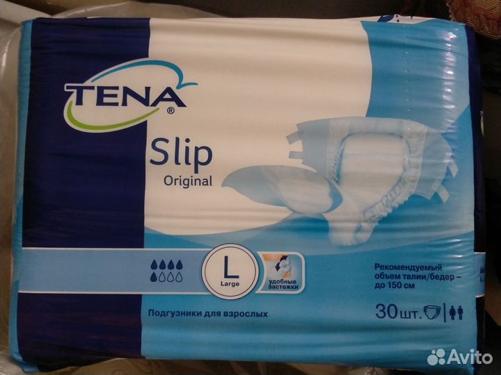 Памперсы для взрослых Tena slip original L