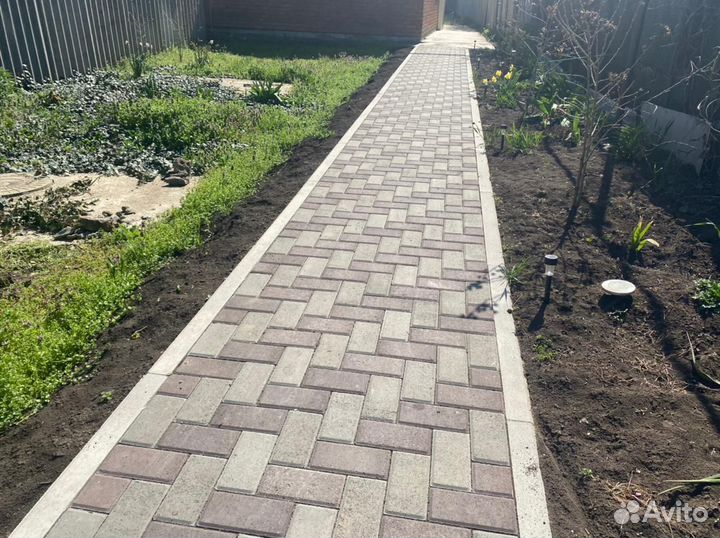 Укладка тротуарной плитки