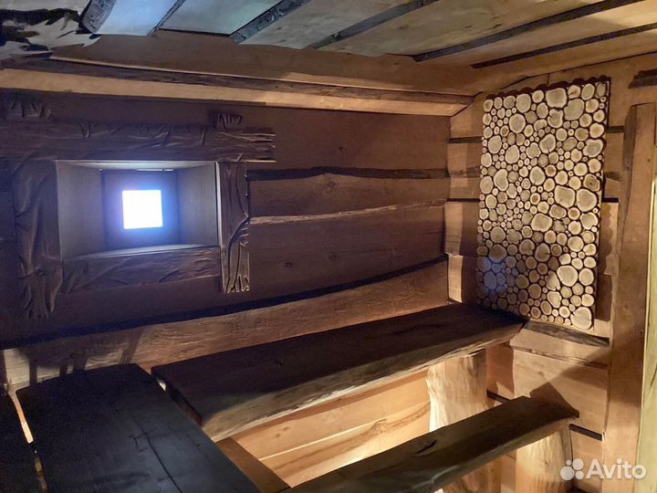 Русская баня на дровах с бассейном