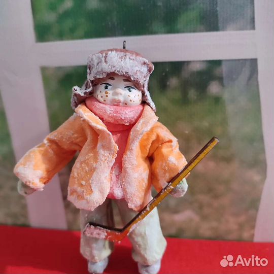 Ватные елочные игрушки СССР
