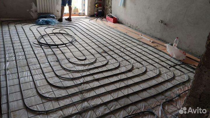 Водяные теплые полы, отопление, водоснабжение