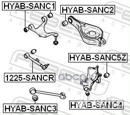 Рычаг подвески 1225-sancr 1225-sancr Febest