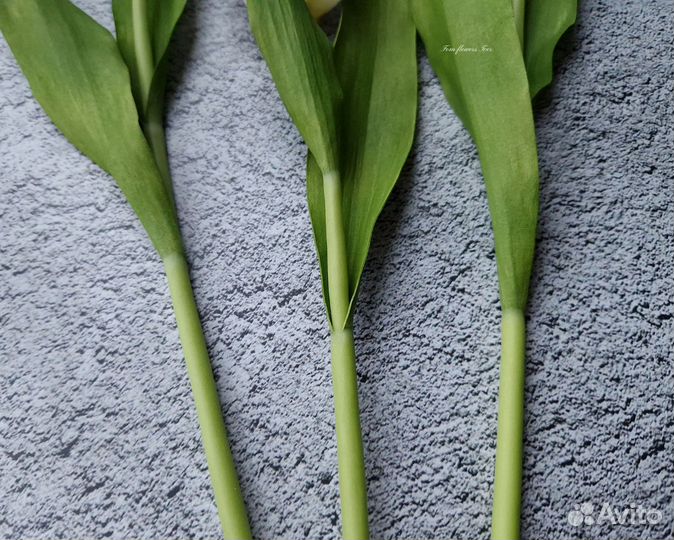 Белый тюльпан из фоамирана