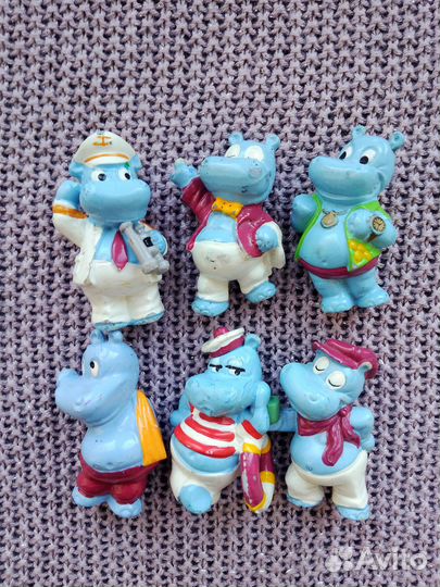 Киндер сюрприз бегемоты палубные и фитнес 92-93 г