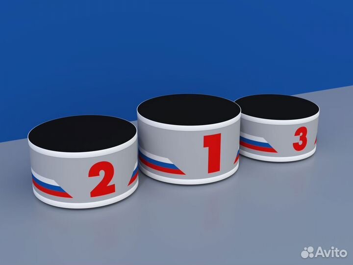 Пьедестал награждения Матрешка 612х612мм (круглый)