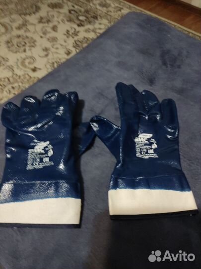 Перчатки рабочие прорезиненные утепленные