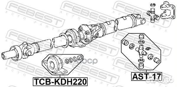 Подшипник подвесной карданного вала tcbkdh220