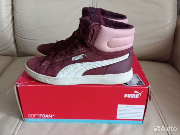 Кроссовки Puma для девочки 35,5р.утепленные