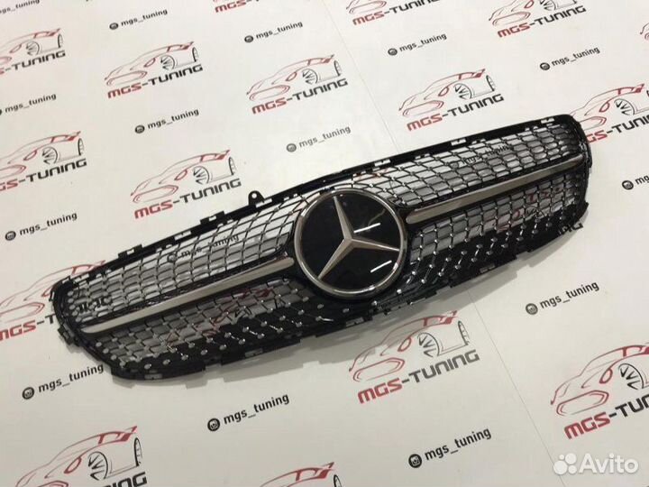 Решетка CLS W218 Diamond Black Дистроник