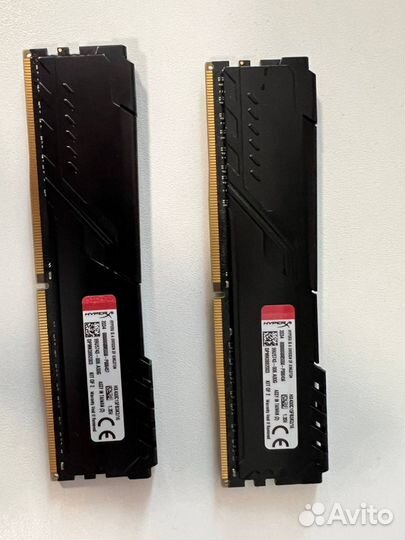 16Gb DDR4 3000MHz Kingston HyperX Fury 2x8Gb