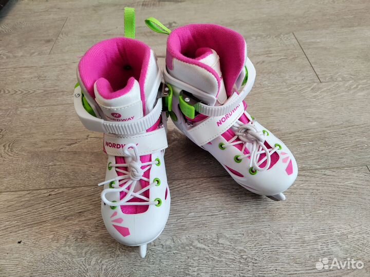 Коньки детские раздвижные 27-30р