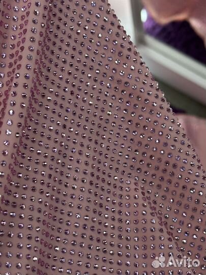 Отрез ткани стразы сваровски solangel