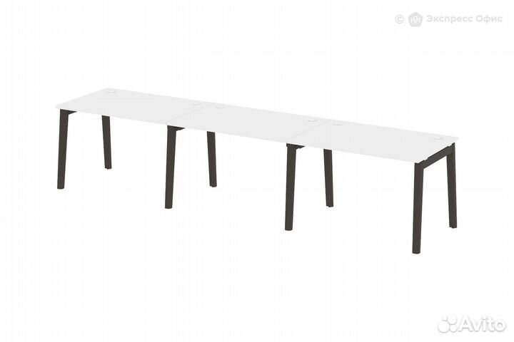 Стол-бенч линейный на деревянных опорах Onix wood