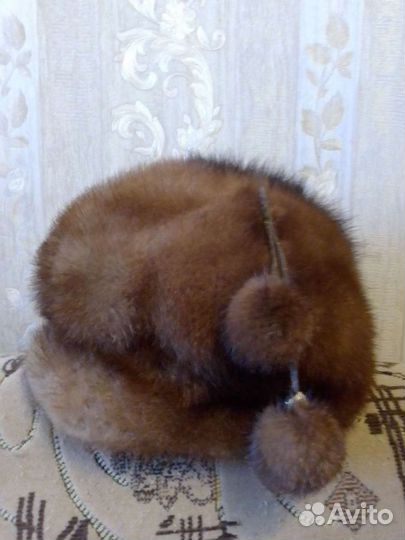 Шапка норковая в отличном состоянии