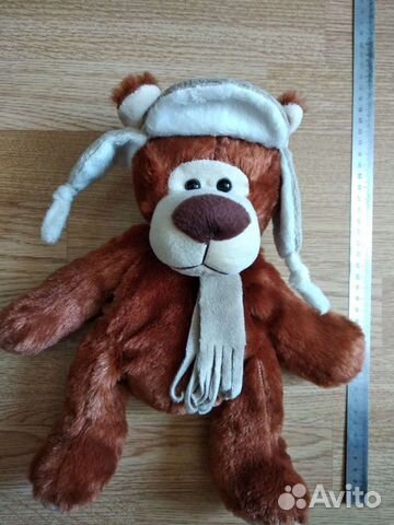 Мягкая игрушка-сумка медведь, 35см