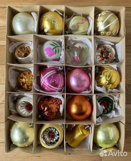 Набор елочных игрушек ГДР