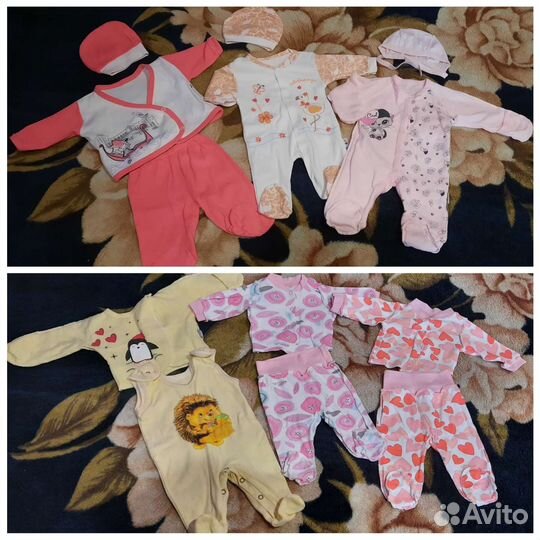 Вещи на девочку от 0 до 12 месяцев