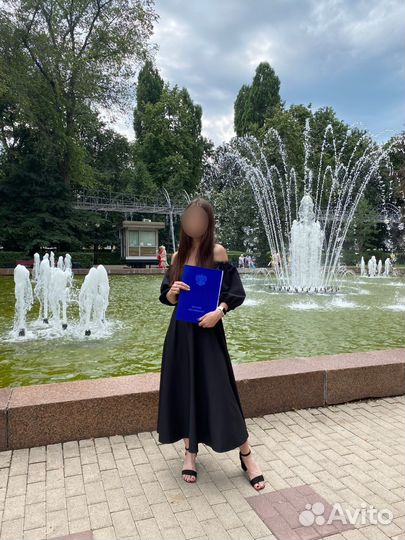 Платье вечернее миди с открытыми плечами 42 44