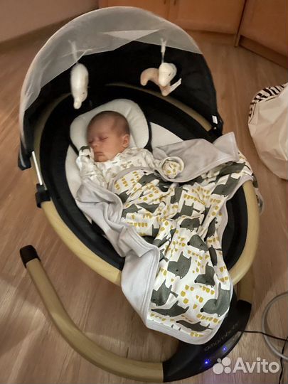 Электронные качели детские Amarobaby ergo swing