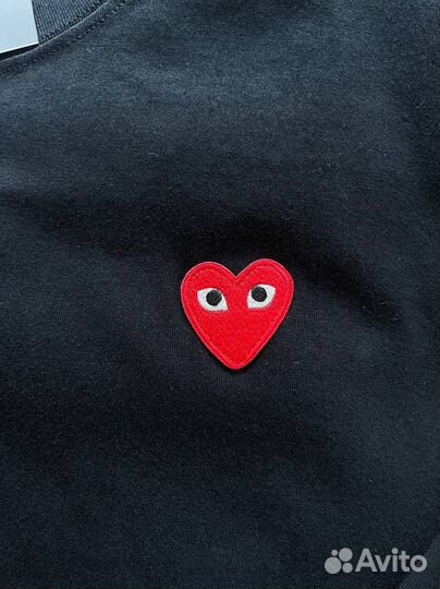 Лонгслив Play Comme des Garcons черный