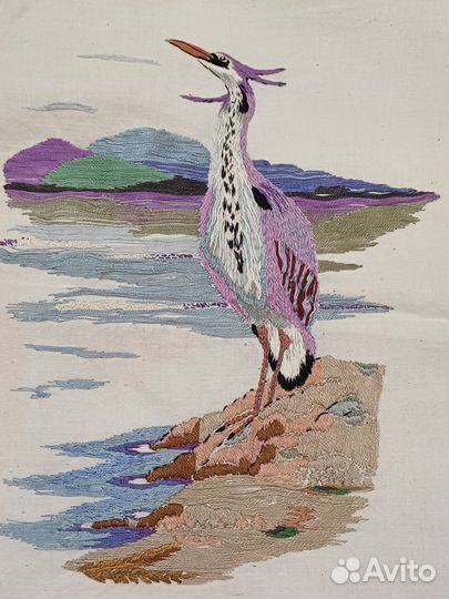 Работы вышитые гладью