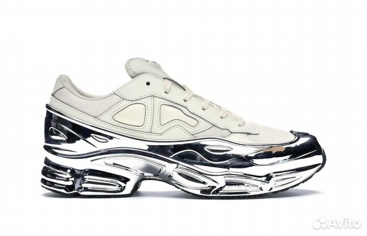 Adidas Raf Simons Cream White Silver Metallic