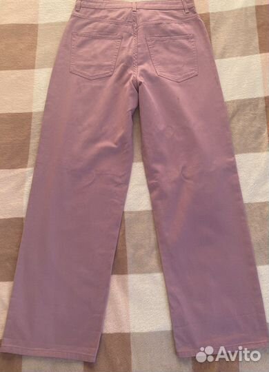 Джинсы H&M розовые