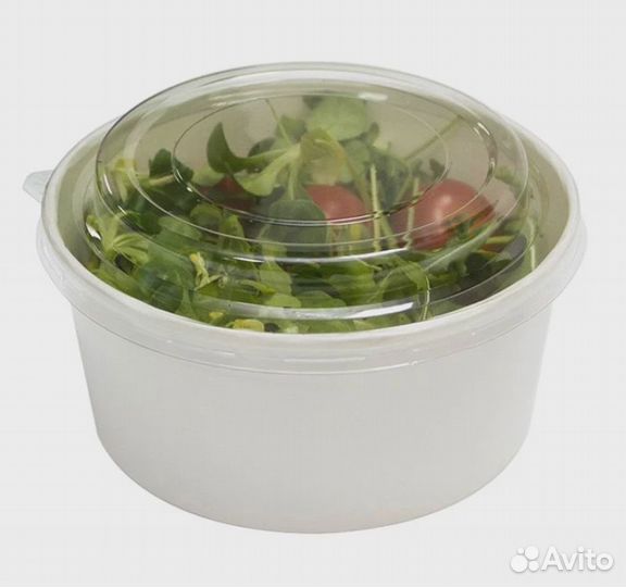 Контейнер бумажный для салата/поке 750мл