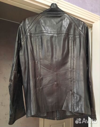 Кожаная куртка мужская 46-48