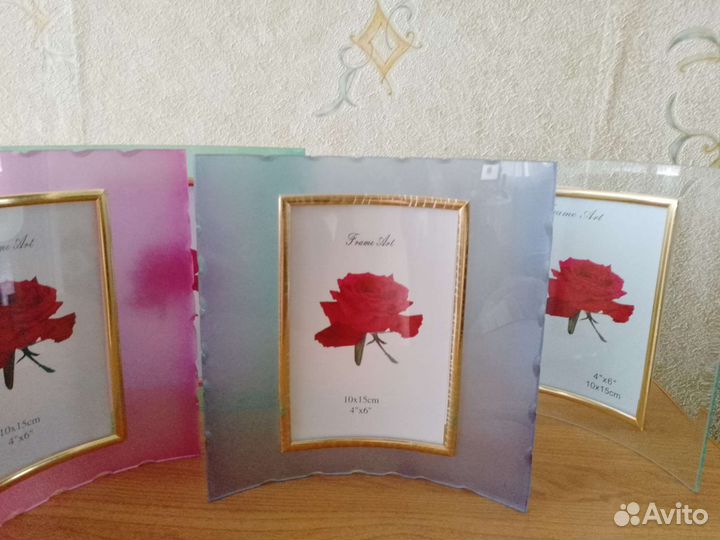 Подарочная стеклянная фоторамка 10/15