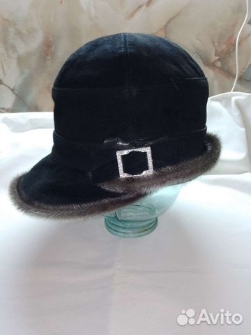 Шляпа замшевая женская