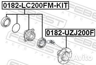 Ступица передняя комплект 0182LC200fmkit Febest