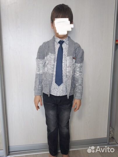 Кофта, рубашка, брюки на мальчика 110-116