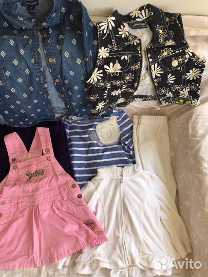 Пакетом вещи на девочку