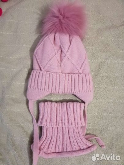 Комплект шапка, шарф