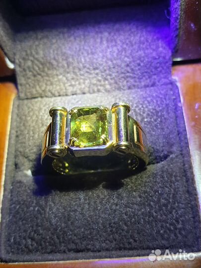 Кольцо с Александритом сертификат МГУ