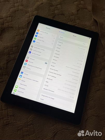 iPad 3, 32GB WiFi + 4G iOS 7