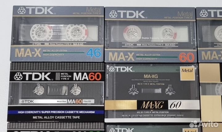 Кассеты TDK MA MA-X MA-XG для коллекции